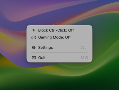 ByeCtrlClick v1.4.0 – Screenshot
